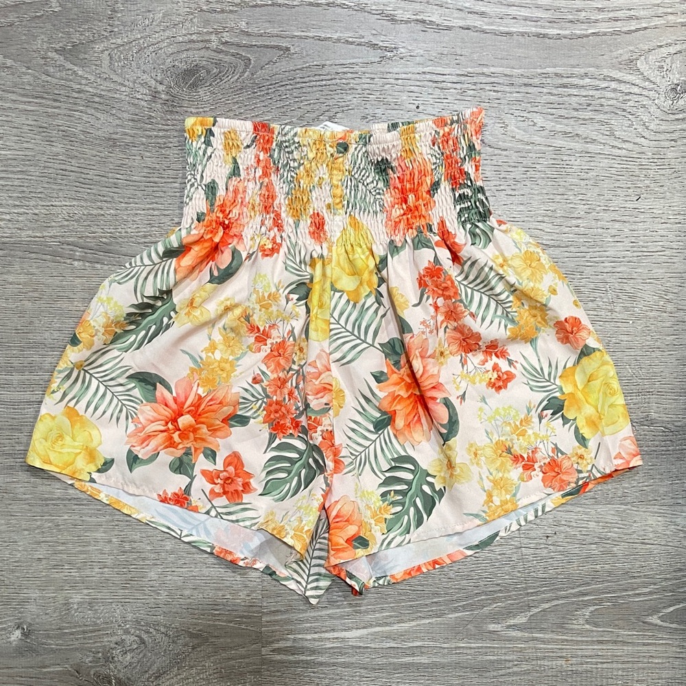 Tropical Floral Kids Shorts